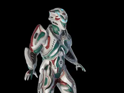 Low Poly - Cyborg Sentient Low-poly 3D model