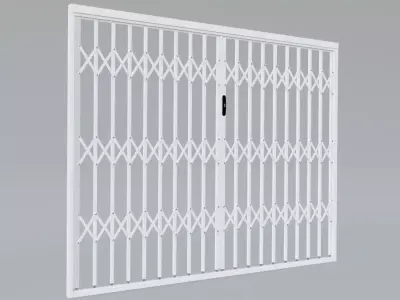 Trellis security double gate 3D model