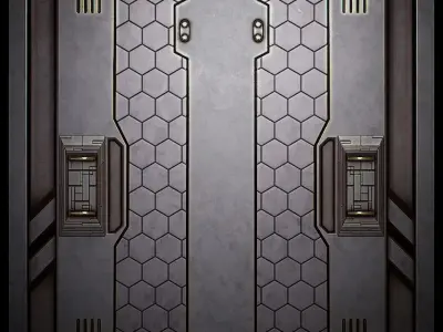 PBR Sci-Fi Texture Pack 06 Low-poly 3D model