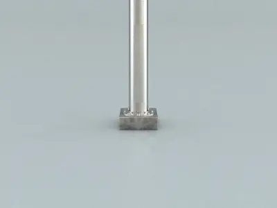 laos Street Lamp Low-poly 3D model