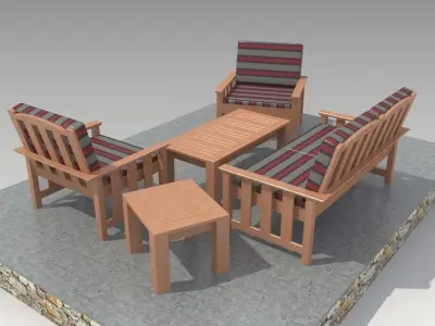 Outdoor Furniture-3 3D model