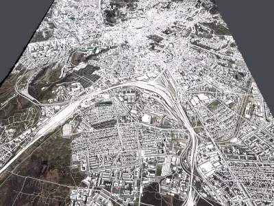 Cityscape Lviv Ukraine 3D model