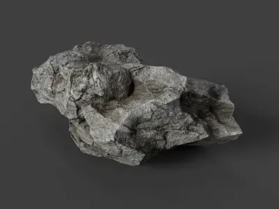 Rock 6-2 Low-poly 3D model