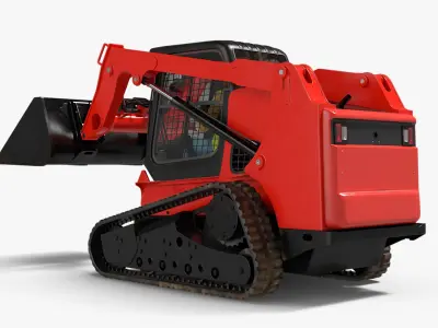  Skid Steer Loader with Operator and Soil Load Rigged 