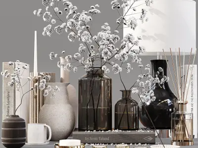 collection Decorative set 3D Model Pack