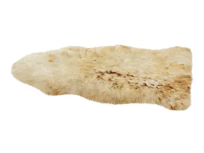 Animal skin rug 02 3D model