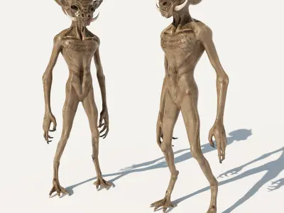 Alien Creature 2 Low-poly 3D model