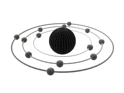 Aluminium Chemical Element v3 002 Low-poly 3D model