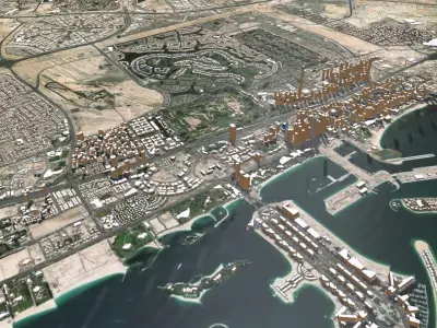 Cityscape Dubai United Arab Emirates 3D model