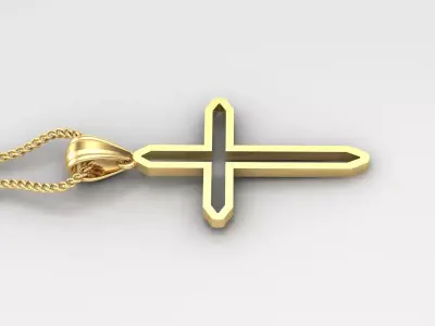 Cross Light Gold 4CP047 3DM STL 3D print model