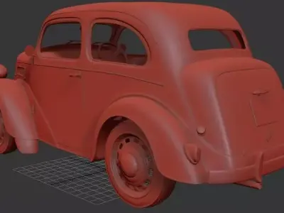 F Anglia saloon 2door E494A 1949 3D print model
