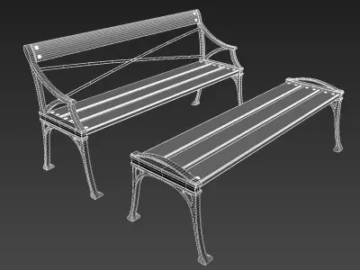 Lessebo exterior sofa 3D model