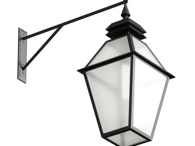 Outdoor Wall Hanging Lantern Light 3D model