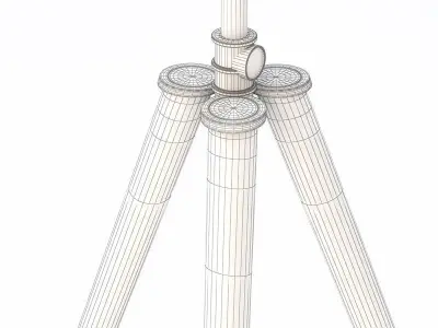 Zarah 1 Light Floor Lamp 3D model