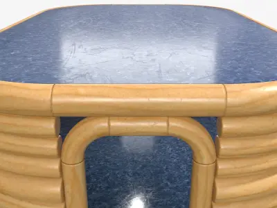 Rattan Table - Atlas 3D model