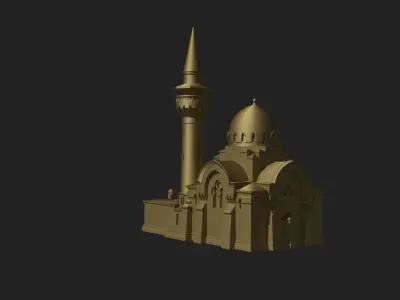 King Charles The First Mosque in Constanta 3D print model