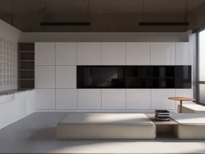 Modern Office Design 3D Model 3D model
