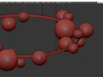 IONA pendant Low-poly 3D model