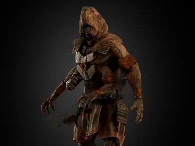 Native Alien Low-poly 3D model