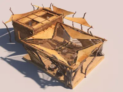 Adventure Cafe Low-poly 3D model