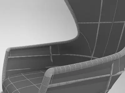 Crinoline C5P Armchair BeB Italia Free 3D model