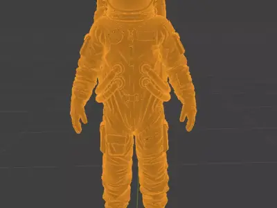 High Poly Astronaut Spacesuit Cinematic Detail 4K PBR Textures 3D model