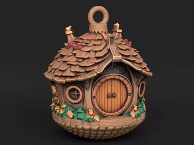 Hobbit house ball 01 3D print model