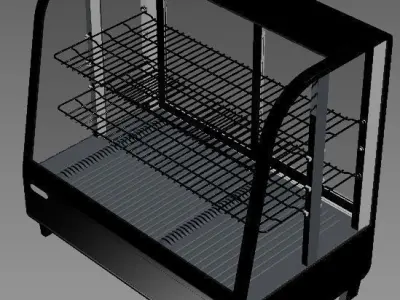 Show-window refrigerating desktop Stalgast 3D model