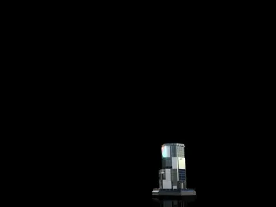 Futuristic Future Modern City Building Skyscraper  3D model
