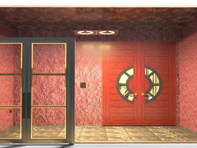 Lobby Interior Design without Furnitures 3D model