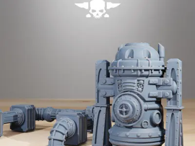 Scavenger Factory Terrain 3D print model