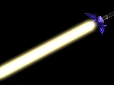 Lightsaber Master Sword  Low-poly 3D model