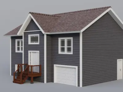 Low Poly house 10 Low-poly 3D model