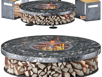 Fire pit 7 3D model