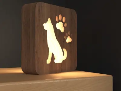 Table lamp  3D model 2