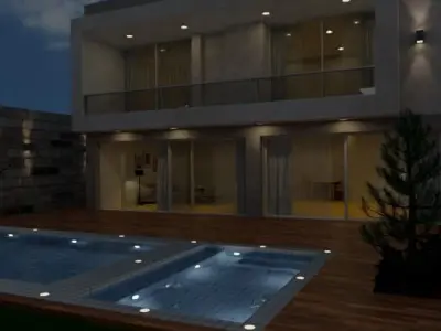 Exterior Scene  Free 3D model