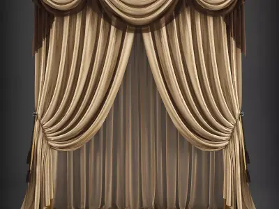 Curtain 3D model 122 3D model