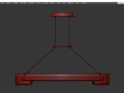 Aura Chandelier Low-poly 3D model