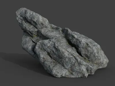 Cliff Rock 4-8 Low-poly 3D model