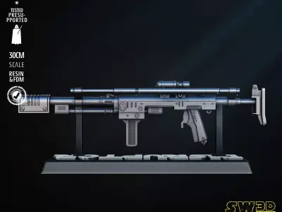 STAR WARS Ion Disruptor Blaster Tested for 3D Printing 3D print model
