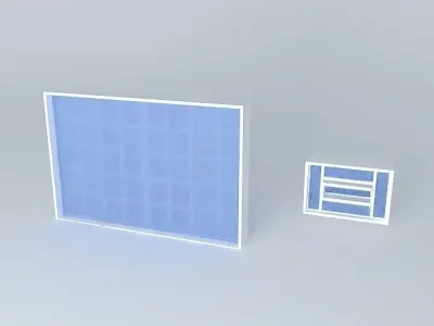 janelaedson box with squares Free 3D model