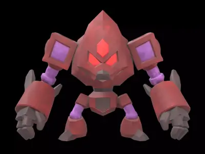 Stone Giant Monster v1 004 Low-poly 3D model