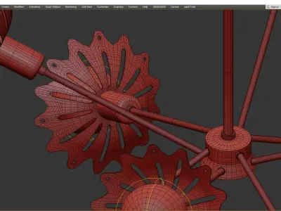 Mitzi Alyssa 8 Light Chandelier Low-poly 3D model