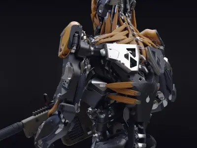 Evil Machine Low-poly 3D model