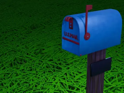 Mailbox Free low-poly 3D model purchase