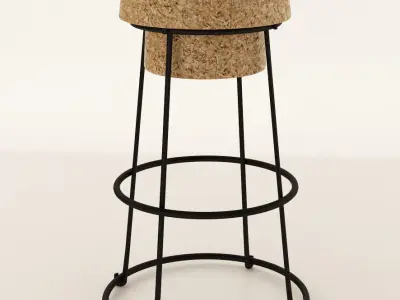 Mushroom Bar Stool 3D model