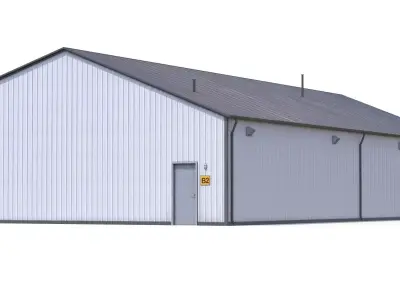 Industrial Building 30 PBR Low-poly 3D model