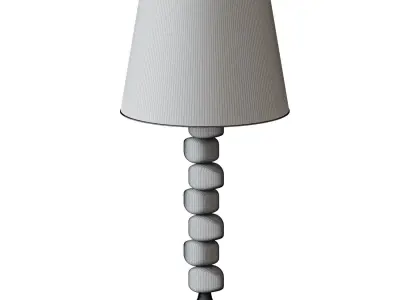 TABLE LAMP WHITE ABAJUR 3D model