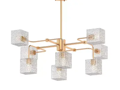 Square Brass Crystal 3D model