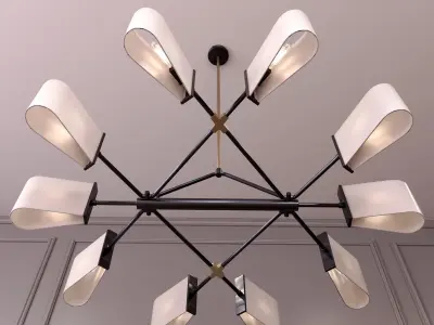 Dessay Circular Chandelier 3D model